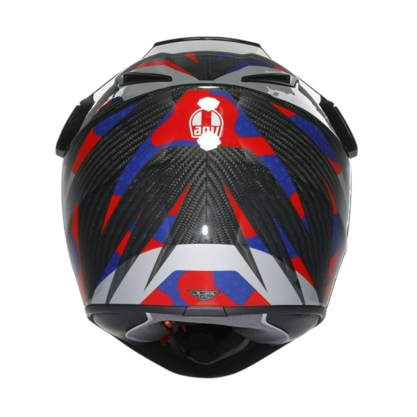 AGV Шлем AX9 E2206 V26 Steppa Carbon/Red/Blue