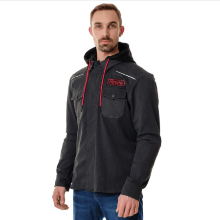 Dragonfly Моторубашка Streetfighter Graphite с защитой 2024