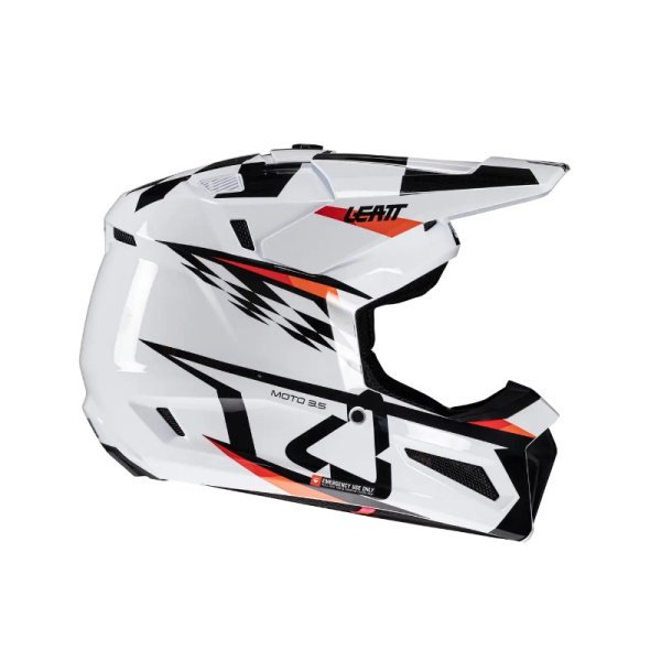 Leatt Шлем кроссовый детский Helmet Kit Moto 3.5 Jr V25 White