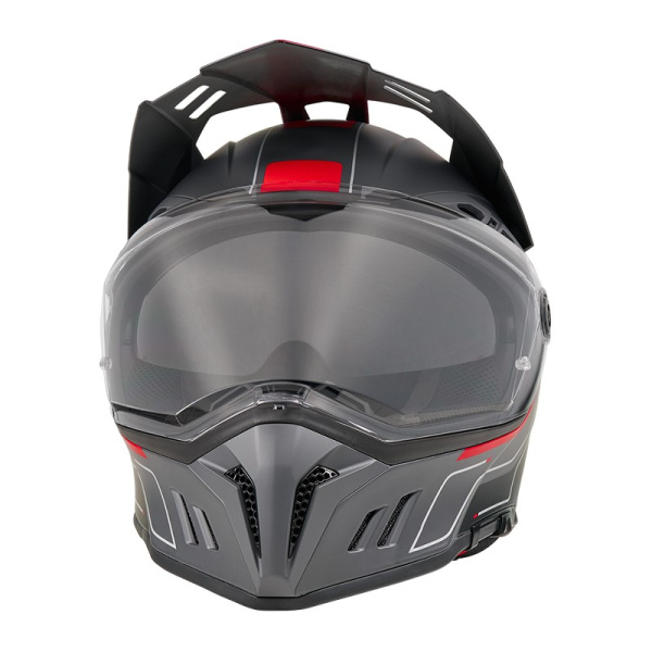 Oneal Шлем кроссовый со стеклом Sierra RS Echo красный/черный