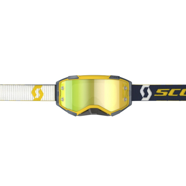Scott Очки Fury yellow/blue yellow chrome works
