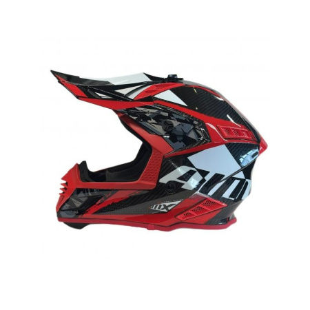 AiM Шлем RH855 Carbon Terrain Black/Red