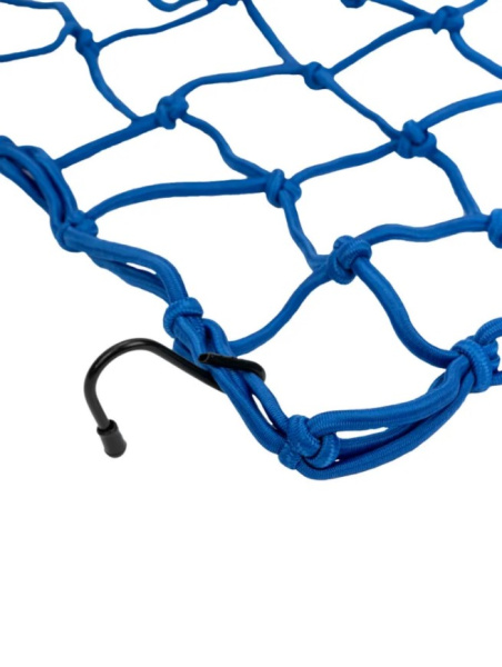 Scout сетка на багажник 40*40 Синяя Крючки металл