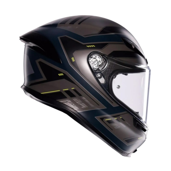 AGV Шлем K6 S Enhance Matt Grey/Yellow Fluo