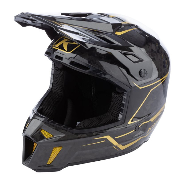 Klim Шлем F3 Carbon Pro Forged Gold Vein