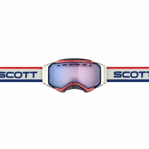 SCOTT Очки Prospect Snow Cross LS retro white/blue/light sensitive blue chrome