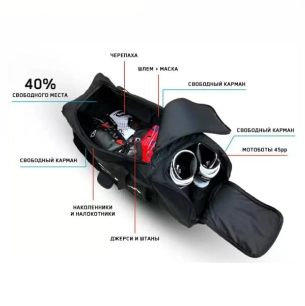 Grom Сумка для экипировки с колесами MX1 Gearbag