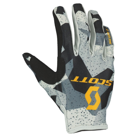 Scott Перчатки 350 Fury Evo Junior camo grey/yellow