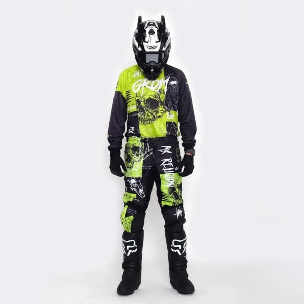 Grom Штаны кроссовые MX Religion lime