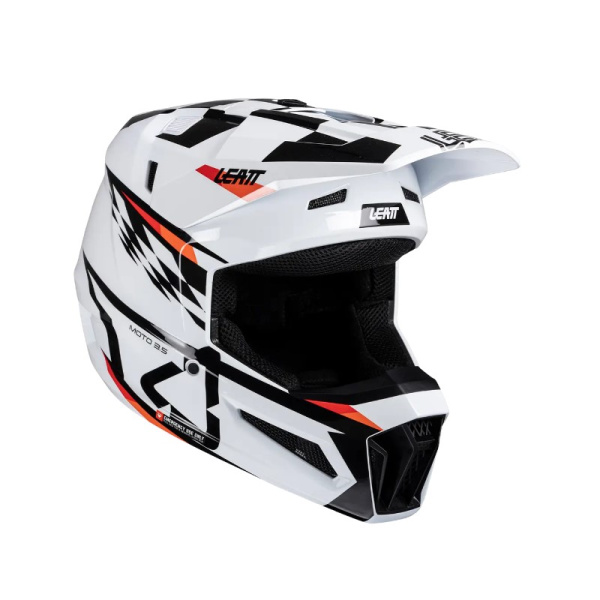 Leatt Шлем кроссовый детский Helmet Kit Moto 3.5 Jr V25 White