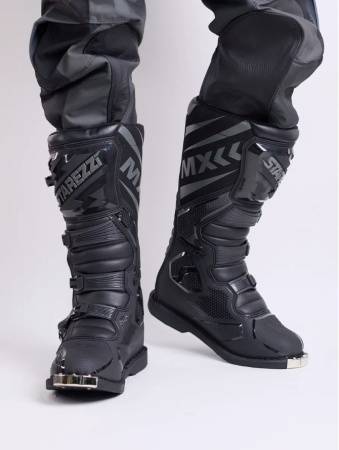 Starezzi Мотоботы Roma Black/Grey