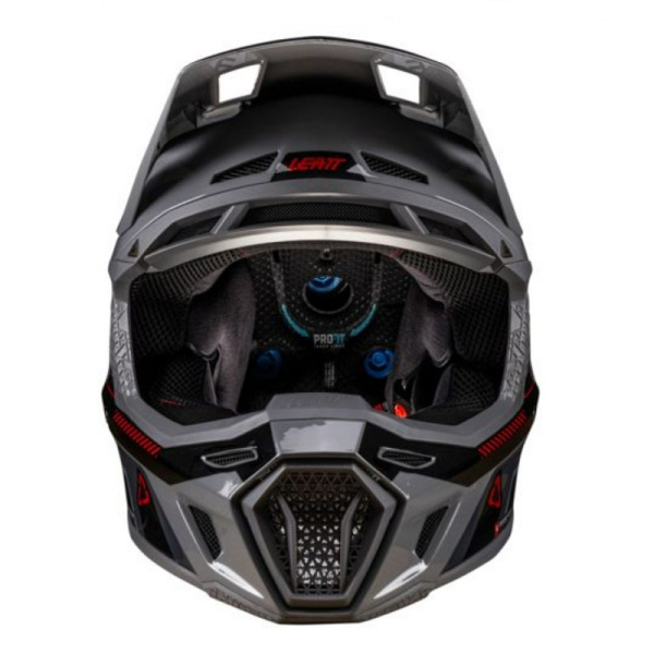 Leatt Шлем кроссовый 8.5 Grey V26 + очки Velocity 5.5