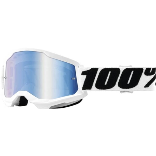 100% Очки Strata 2 Goggle Everest/Mirror Blue Lens