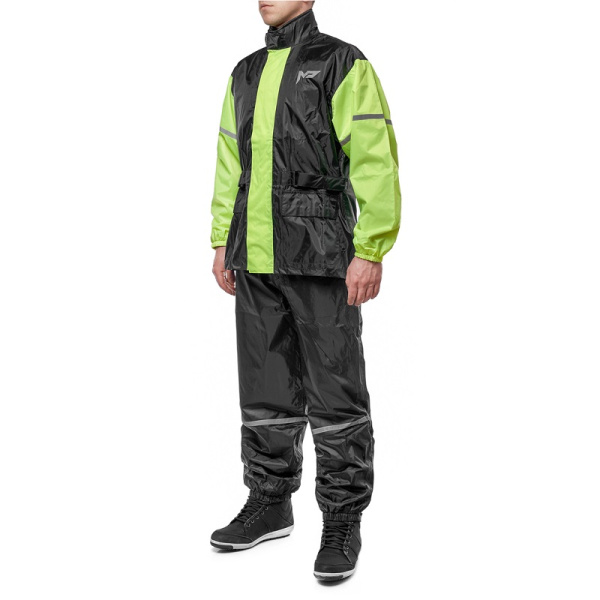 Moteq Раздельный дождевой комбинезон Wet Dog черно-желтый