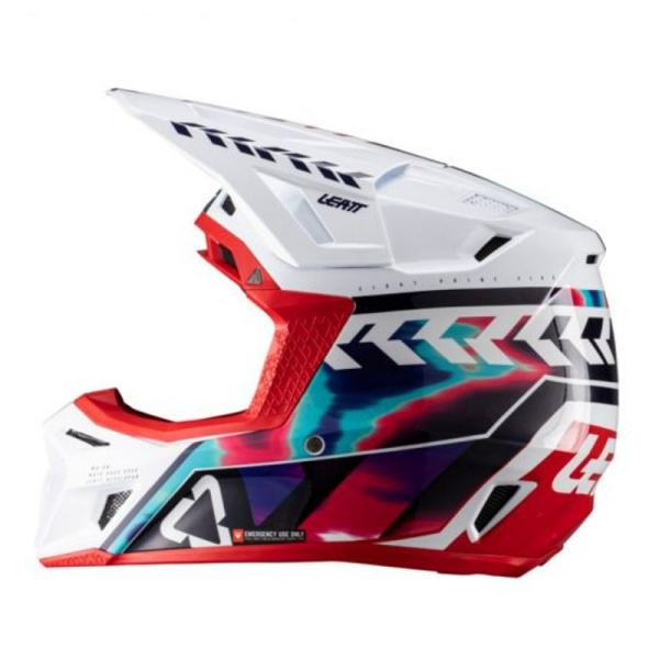 Leatt Шлем кроссовый 8.5 Royal Blue-Red V26 + очки Velocity 5.5