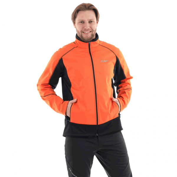 Dragonfly Куртка Explorer Black-Orange мужская Softshell