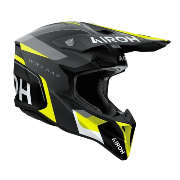 Airoh Шлем Wraaap Conquer Yellow Matt