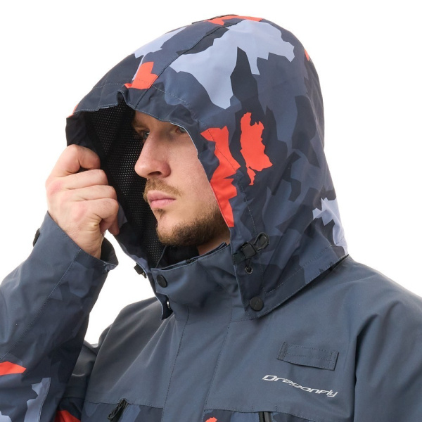 Dragonfly Мембранная куртка Quad 2.0 Man 2025 Grey - Orange Camo