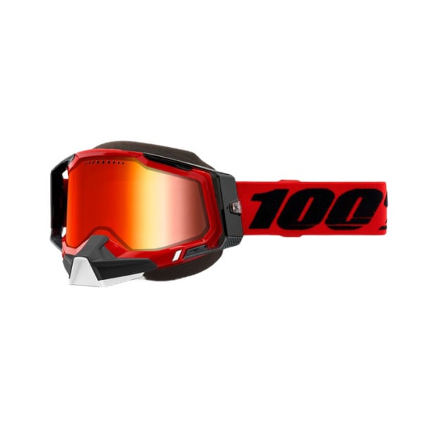 100% Очки Racecraft 2 Snowmobile Goggle Red/Mirror Red Lens