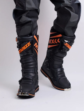 Starezzi Мотоботы Roma Black/Orange