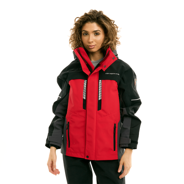 Dragonfly Мембранная куртка Quad Pro Woman V26 Red - Black - Grey
