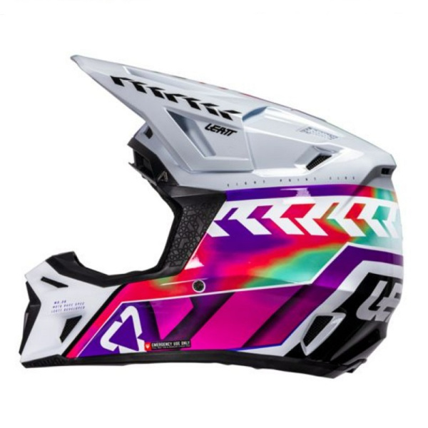 Leatt Шлем кроссовый 8.5 Pinata Teal V26 + очки Velocity 5.5