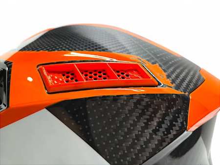 AiM Шлем RH855 Carbon Terrain Black/Orange