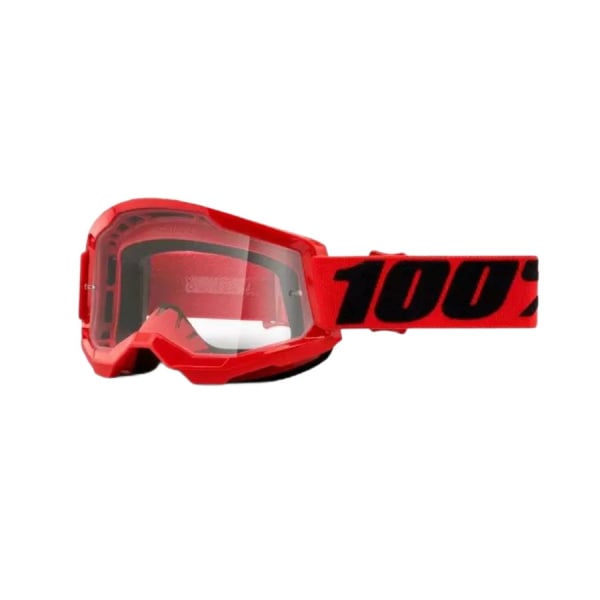 100% Очки подростковые Strata 2 Goggle Red Clear Lens