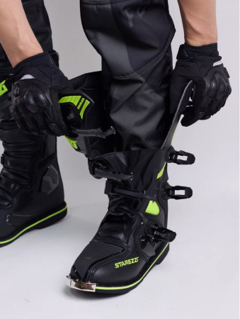 Starezzi Мотоботы Roma Black Fluo Yellow
