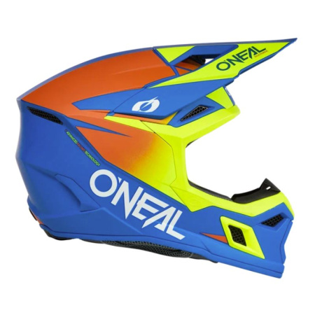 Oneal Шлем кроссовый детский 3Series Youth Solid синий / желтый