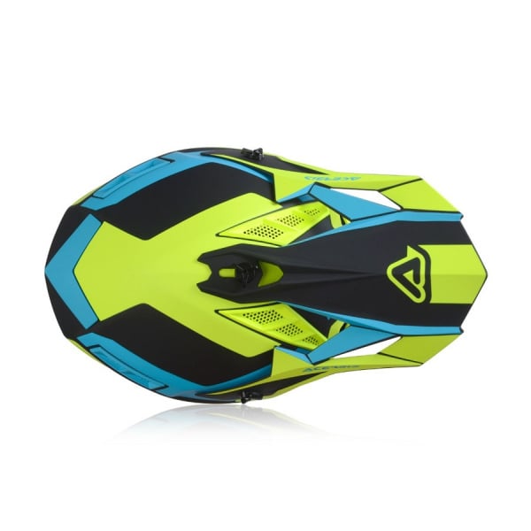 Acerbis Шлем кроссовый X-Track Light Blue/Fluo Yellow