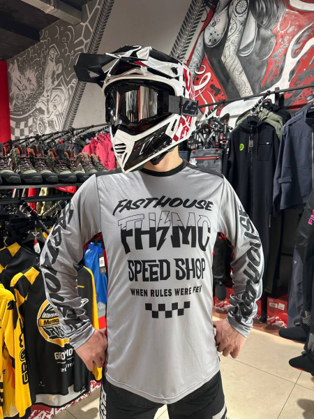 Fasthouse Джерси Grindhouse Grey-Red