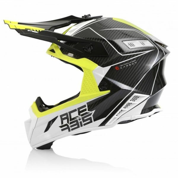 Acerbis Шлем Steel Carbon White/Yellow