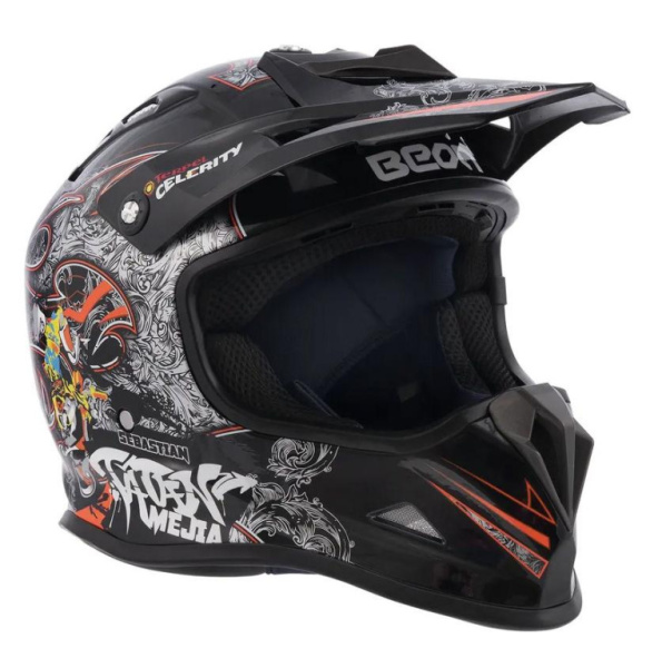 Beon Шлем МХ-17 Black/Graffiti