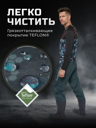 Finntrail Вейдерсы с сапогом Enduro BF 5280 Camo/Grey