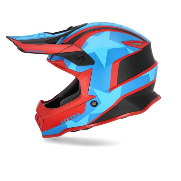 Acerbis Шлем детский IMPACT STEEL JUNIOR Red/Blue 