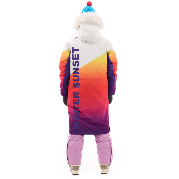 Dragonfly Плащ зимний Race Coat Winter Sunset Woman 2025 Orange - Violet