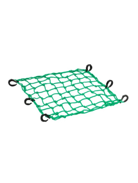 Scout сетка на багажник 40*40 Зеленая Крючки пластик