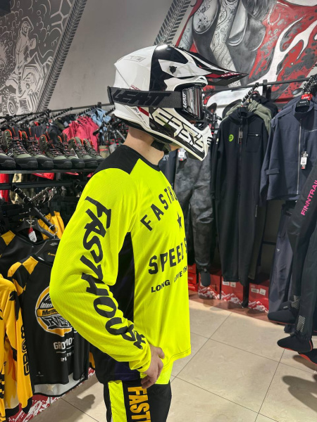 Fasthouse Джерси Grindhouse Yellow-Violent