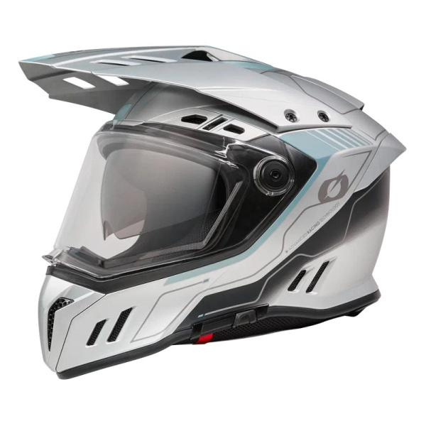 Oneal Шлем кроссовый со стеклом Sierra RS Echo серый/синий