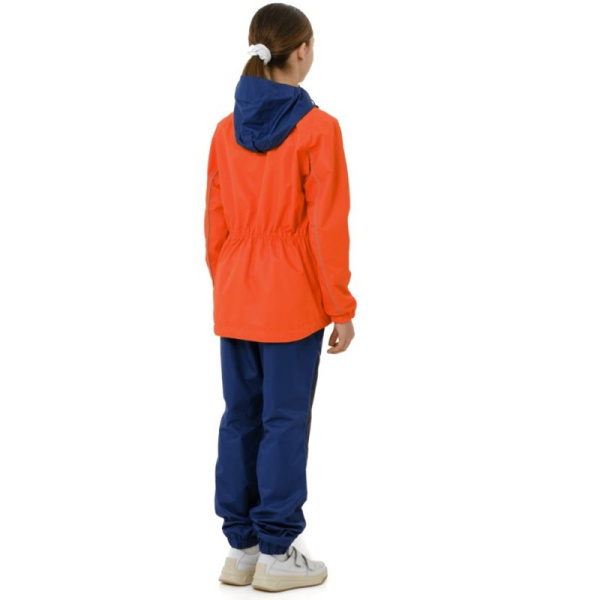 Dragonfly Комплект дождевой (куртка брюки) Active Teenager Orange - Blue (мембрана)