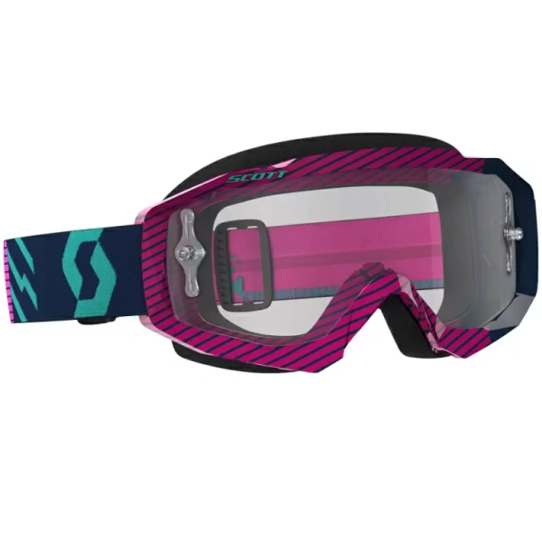 Scott Очки Hustle MX blue/pink clear works