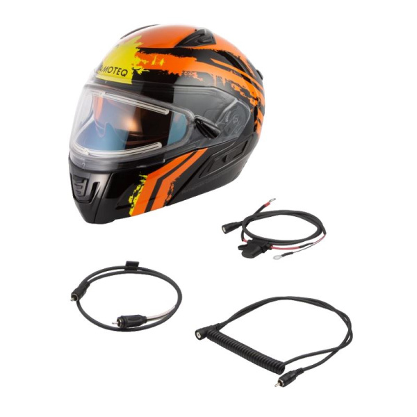 Moteq Шлем снегоходный SubZero Cryo оранжевый/желтый