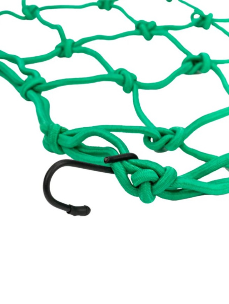 Scout сетка на багажник 40*40 Зеленая Крючки металл