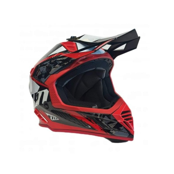 AiM Шлем RH855 Carbon Terrain Black/Red