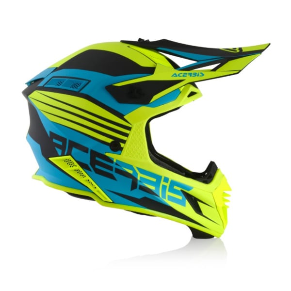 Acerbis Шлем кроссовый X-Track Light Blue/Fluo Yellow