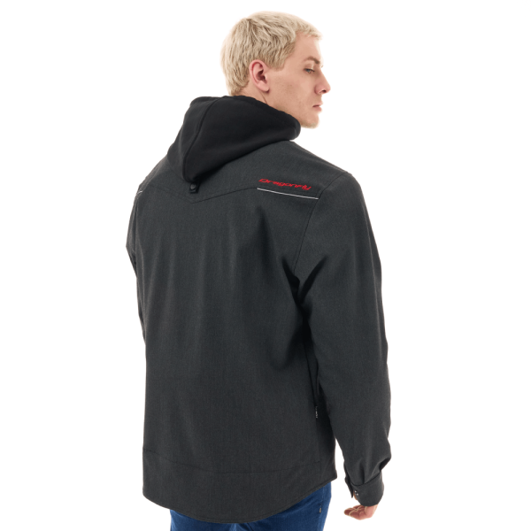 Dragonfly Моторубашка Streetfighter Graphite с защитой 2025