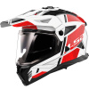 LS2 Мотошлем MX702 Pioneer 2 Hill White Red