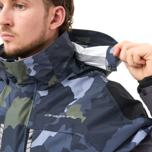 Dragonfly Куртка мембранная Quad Pro Man 2025 Green Camo - Black