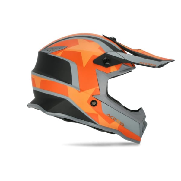 Acerbis Шлем детский IMPACT STEEL JUNIOR Black/Orange